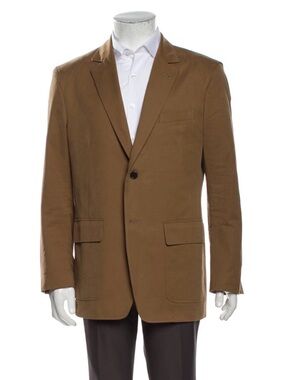 Salvatore Ferragamo Men's Brown Single-Breasted Blazer - Classic Tailored Style
